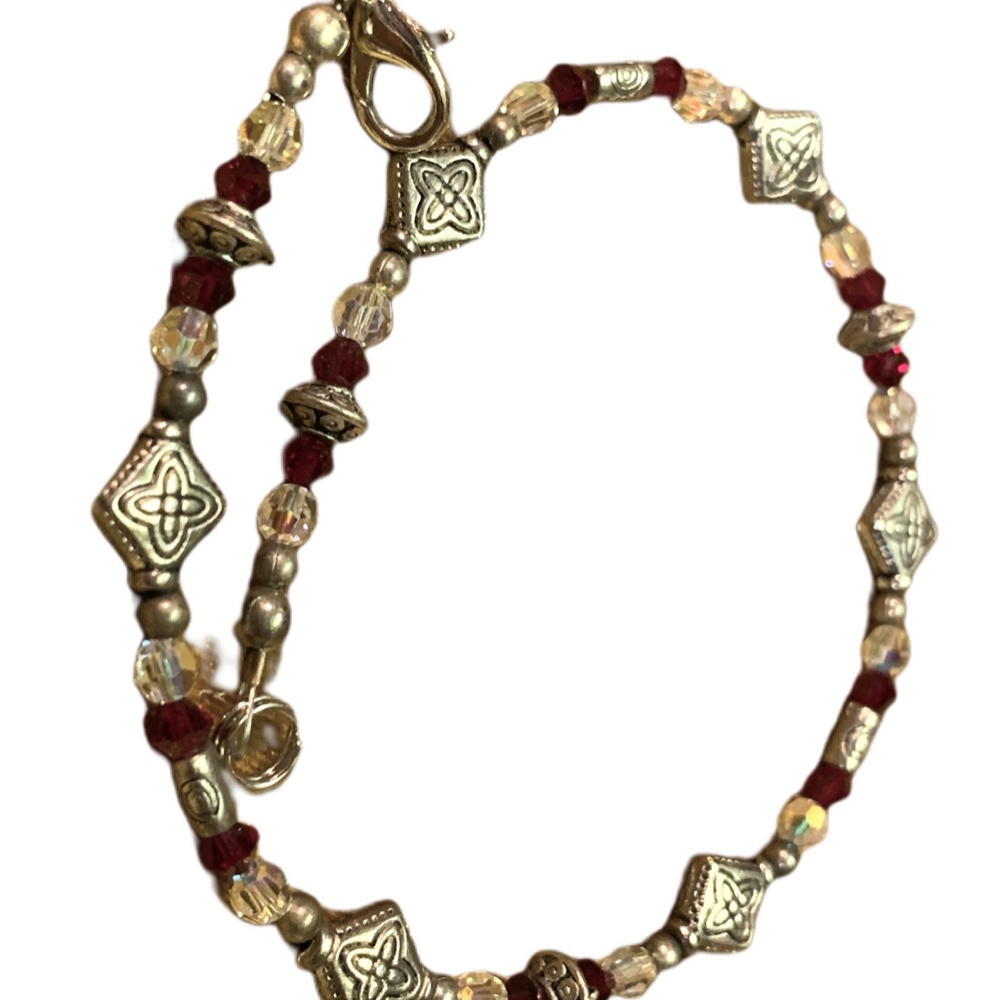Handcrafted Swarovski crystals silver